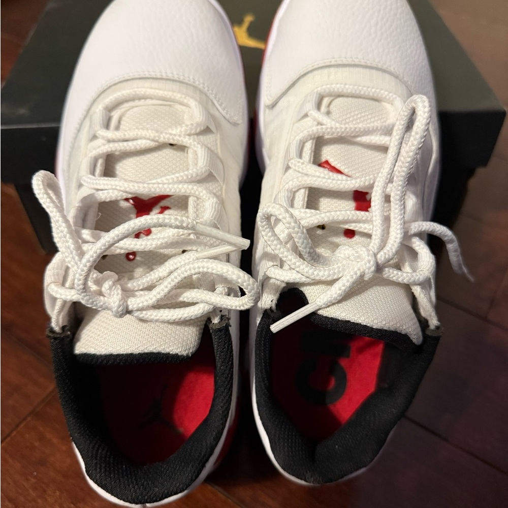 Jordan Kids White and Black Sneakers